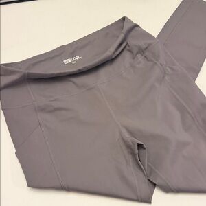 Super Soft Stretchy Excalibur Gray Athletic Leggings with Pocket